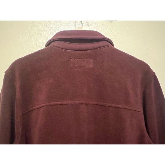 BlankNYC Fleece Jacket Shirt Shacket Burgundy Wine Red Size Medium Cozy Soft - Picture 12 of 16
